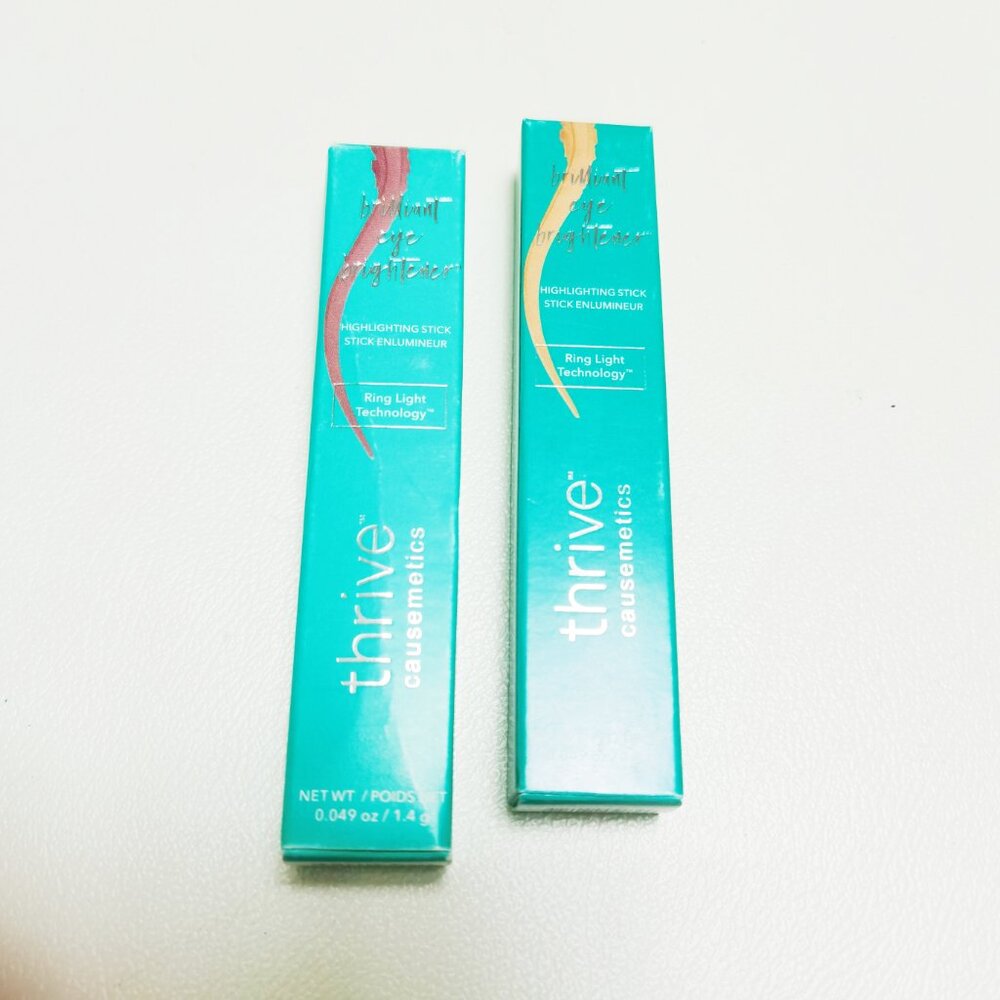 2pcs/Muna+Aurora/Thrive Causemetics Brilliant Highlighting Stick Eye Brightener